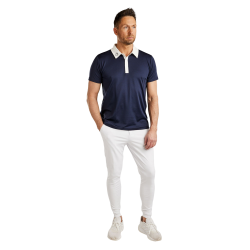 Polo de competição Montar MoWill estruturado feminino Marinho Azul-marinho