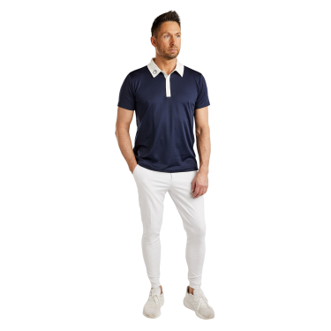 Polo de competição Montar MoWill estruturado feminino Marinho Azul-marinho