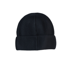 Gorro de lã tricotado Montar com logotipo Preto Gorro de lã tricotado Montar com logotipo Preto