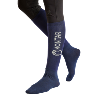 Meias de Nylon Montar em conjunto de 3 Marinho