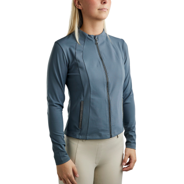 Casaco com fecho completo Montar MoGloria faixa caviar feminino