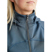 Casaco softshell com fecho completo Montar MoBlair capuz removível cristais gun metal feminino Preto Casaco softshell com fecho completo Montar MoBlair capuz removível cristais gun metal feminino Preto