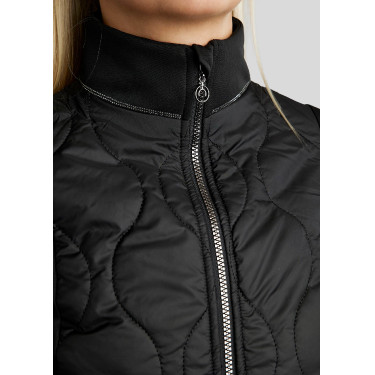 Casaco Híbrido Montar MoMary cristais gun metal feminino