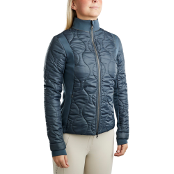 Casaco Híbrido Montar MoMary cristais gun metal feminino Ardósia escura Cinzento