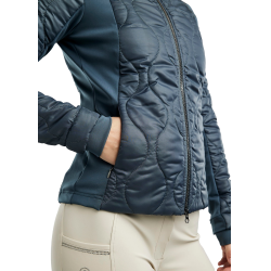 Casaco Híbrido Montar MoMary cristais gun metal feminino Ardósia escura Cinzento