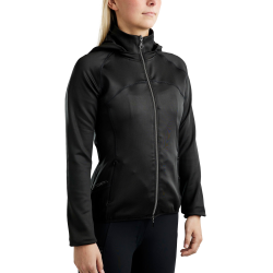 Casaco softshell Montar MoBlair Junior zíper completo cristais gun metal capuz removível