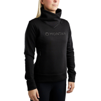 Sweatshirt Montar MoNaja gola alta cristais gun metal feminino Preto