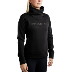 Sweatshirt Montar MoNaja gola alta cristais gun metal feminino