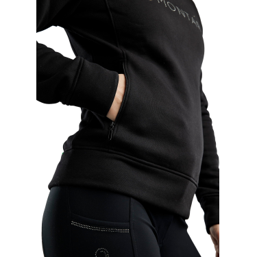 Sweatshirt Montar MoNaja gola alta cristais gun metal feminino Sweatshirt Montar MoNaja gola alta cristais gun metal feminino