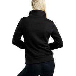 Sweatshirt Montar MoNaja gola alta cristais gun metal feminino Preto Sweatshirt Montar MoNaja gola alta cristais gun metal feminino Preto