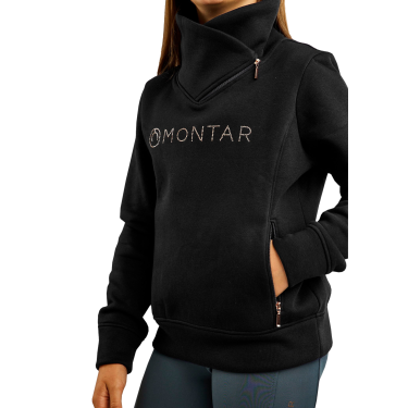 Sweatshirt Montar MoNaja Júnior fecho lateral cristais rose gold Sweatshirt Montar MoNaja Júnior fecho lateral cristais rose gold
