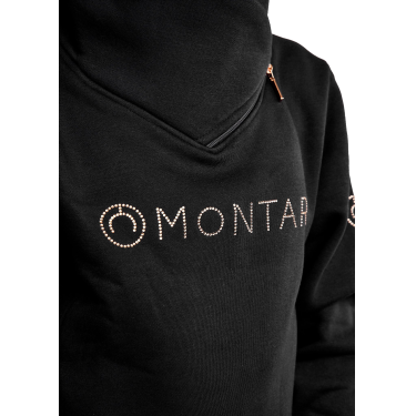 Sweatshirt Montar MoNaja Júnior fecho lateral cristais rose gold Sweatshirt Montar MoNaja Júnior fecho lateral cristais rose gold