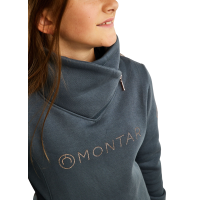 Sweatshirt Montar MoNaja Júnior fecho lateral cristais rose gold Ardósia escura Cinzento Sweatshirt Montar MoNaja Júnior fecho lateral cristais rose gold Ardósia escura Cinzento