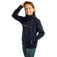 Sweatshirt Montar MoNaja Júnior fecho lateral cristais rose gold Marinho Azul-marinho Sweatshirt Montar MoNaja Júnior fecho lateral cristais rose gold Marinho Azul-marinho