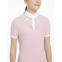 Pólo de competição Eva LeMieux Young Rider de mangas curtas Pistache Verde