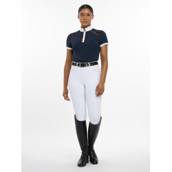 Polo de competição LeMieux Camille de mangas curtas Marinho Azul-marinho Polo de competição LeMieux Camille de mangas curtas Marinho Azul-marinho