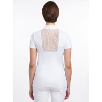 Polo de competição LeMieux Camille de mangas curtas Branco