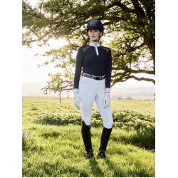 Camisa de competição LeMieux Camille de mangas compridas Marinho Azul-marinho