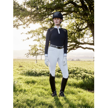 Camisa de competição LeMieux Camille de mangas compridas Marinho Azul-marinho