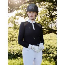 Camisa de competição LeMieux Camille de mangas compridas Marinho Azul-marinho