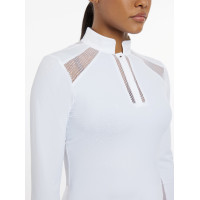 Camisa de competição LeMieux Camille de mangas compridas Branco Camisa de competição LeMieux Camille de mangas compridas Branco