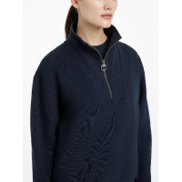 Suéter LeMieux gola com zíper Keira feminino Amêndoa Bege