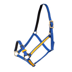 Caveção Yankee Finn-Tack Pro de nylon com focinheira aberta Azul / amarelo