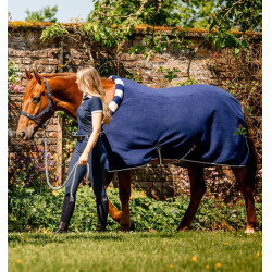 Manta polar Horseware Newmarket Cosy Fleece Cooler Marine witney Azul-marinho