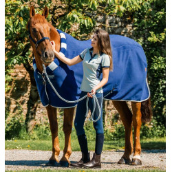 Manta polar Horseware Newmarket Cosy Fleece Cooler Marine witney Azul-marinho