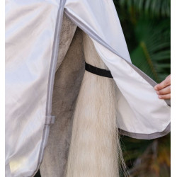 Capa anti-moscas Horseware Amigo Integrada Prata / cinza titânio / prata Capa anti-moscas Horseware Amigo Integrada Prata / cinza titânio / prata