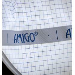 Cobertura anti-moscas Horseware Amigo Summer Plus CarreauxMarine / gris titanium / argent Motivos Cobertura anti-moscas Horseware Amigo Summer Plus CarreauxMarine / gris titanium / argent Motivos