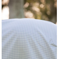 Cobertura anti-moscas Horseware Amigo Summer Plus CarreauxMarine / gris titanium / argent Motivos Cobertura anti-moscas Horseware Amigo Summer Plus CarreauxMarine / gris titanium / argent Motivos