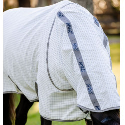 Cobertura anti-moscas Horseware Amigo Summer Plus CarreauxMarine / gris titanium / argent Motivos Cobertura anti-moscas Horseware Amigo Summer Plus CarreauxMarine / gris titanium / argent Motivos