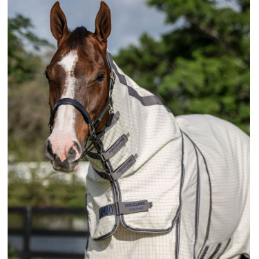 Capa anti-moscas Horseware Rambo Optimo Supreme Summer Sheet Plus CarreauxMarine / gris orage / argent Capa anti-moscas Horseware Rambo Optimo Supreme Summer Sheet Plus CarreauxMarine / gris orage / argent
