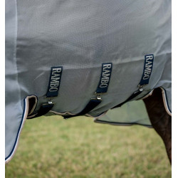 Capa anti-moscas Horseware Protector Rambo Prata / marinho Capa anti-moscas Horseware Protector Rambo Prata / marinho
