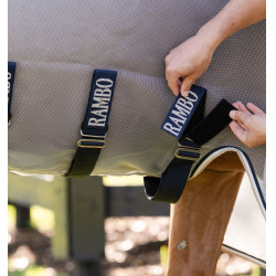 Capa anti-moscas Horseware Rambo Protector disco Prata / marinho