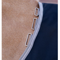 Capa Horseware Amigo 1200D Plus Poney Turnout 0g Marinho / cinza titânio / prata Azul-marinho