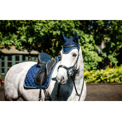 Boné anti-moscas Horseware Newmarket Marine witney Azul-marinho