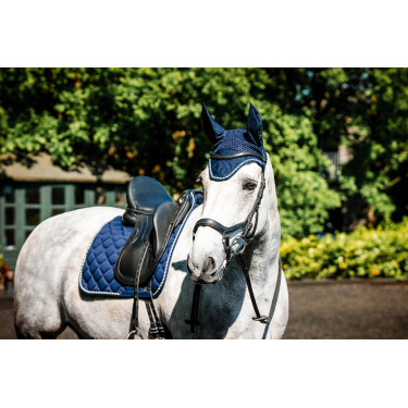 Boné anti-moscas Horseware Newmarket Marine witney Azul-marinho