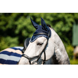 Boné anti-moscas Horseware Newmarket Marine witney Azul-marinho