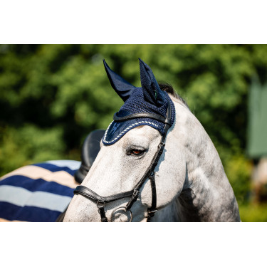 Boné anti-moscas Horseware Newmarket Marine witney Azul-marinho