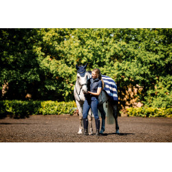 Boné anti-moscas Horseware Newmarket Marine witney Azul-marinho