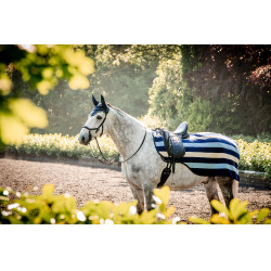 Boné anti-moscas Horseware Newmarket Marine witney Azul-marinho