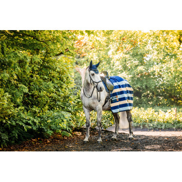 Boné anti-moscas Horseware Newmarket Marine witney Azul-marinho