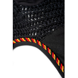 Boné anti-moscas Horseware Newmarket OrBranco Preto Boné anti-moscas Horseware Newmarket OrBranco Preto