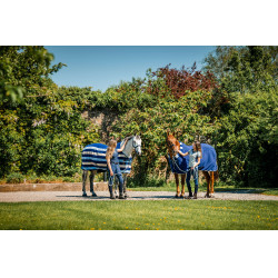 Manta polar Horseware Newmarket Cosy Fleece Cooler Marine witney Azul-marinho