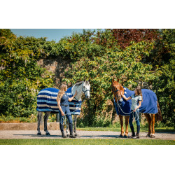 Manta polar Horseware Newmarket Cosy Fleece Cooler Marine witney Azul-marinho