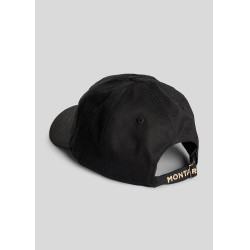 Boné Montar Logo Preto / bege