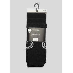 Meias Montar curtas 3 pares Preto Meias Montar curtas 3 pares Preto
