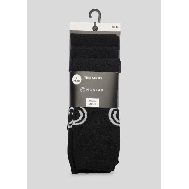 Meias Montar curtas 3 pares Preto Meias Montar curtas 3 pares Preto